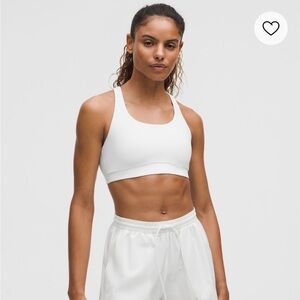 Lululemon Energy Bra Medium Support, B-D Cups Evolve white size small